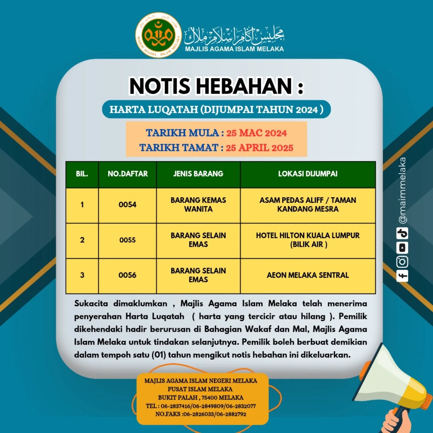 HARTA LUQATAH (DIJUMPAI TAHUN 2024) Image