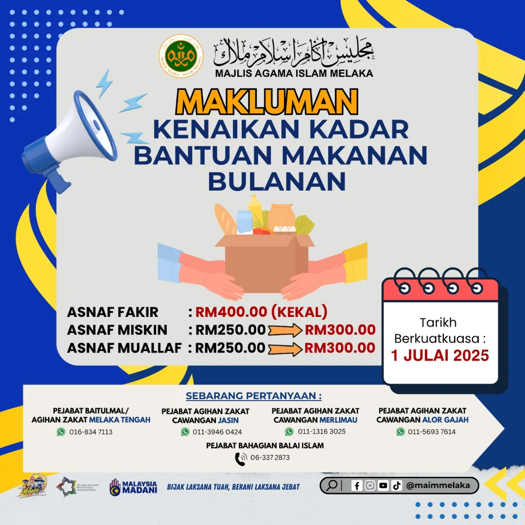 KADAR NAIK BANTUAN 2025